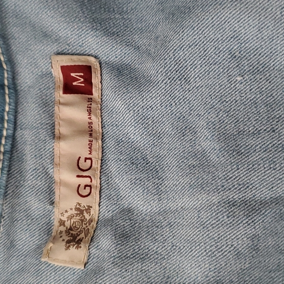 Cropped Blue Denim Jean Jacket shrug - Picture 5 of 9
